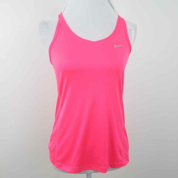 Nike Running Tank Hot Pink Racerback Small Running Yoga Ahtleisure Workout - Picture 1 of 8